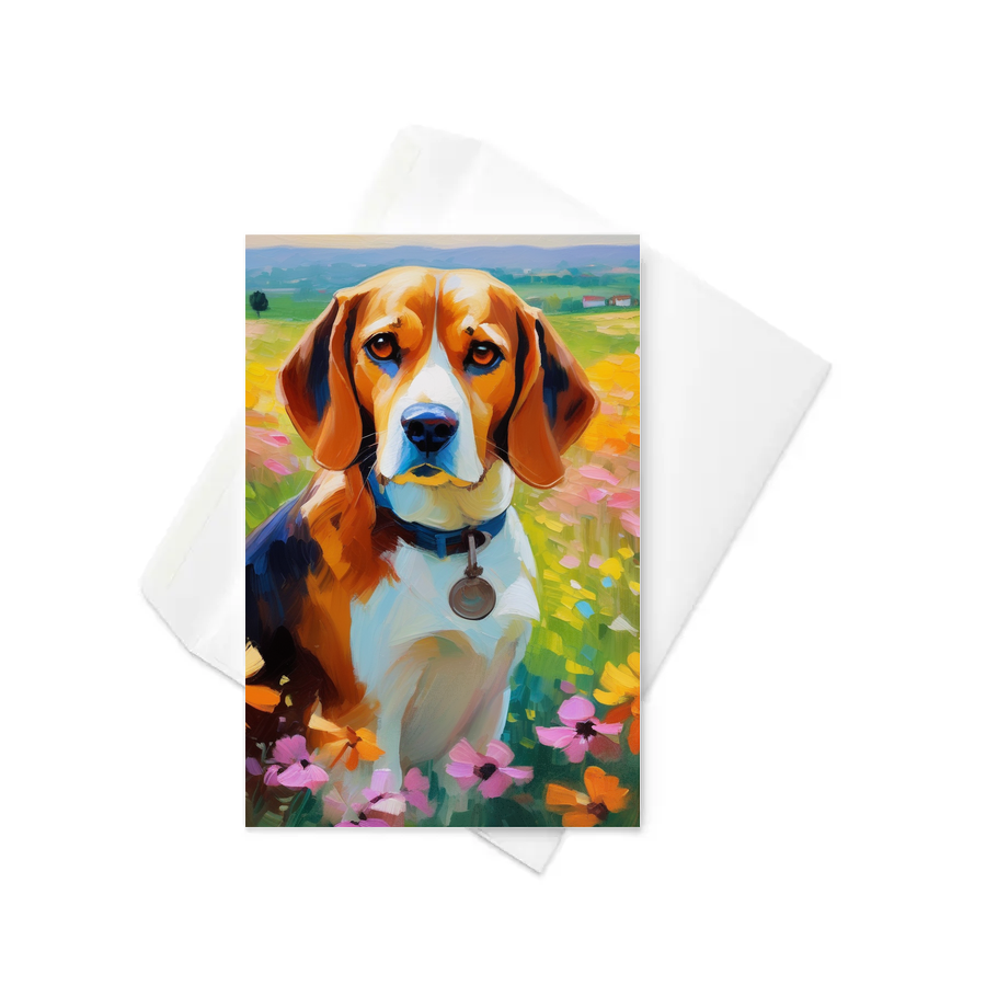 PugMug Custom Beagle Greeting Card