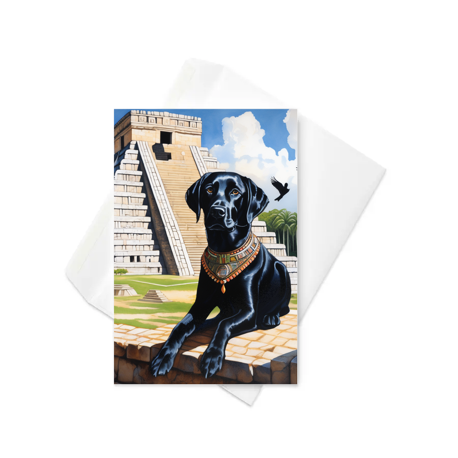 PugMug Custom Black Labrador Retriever Greeting Card