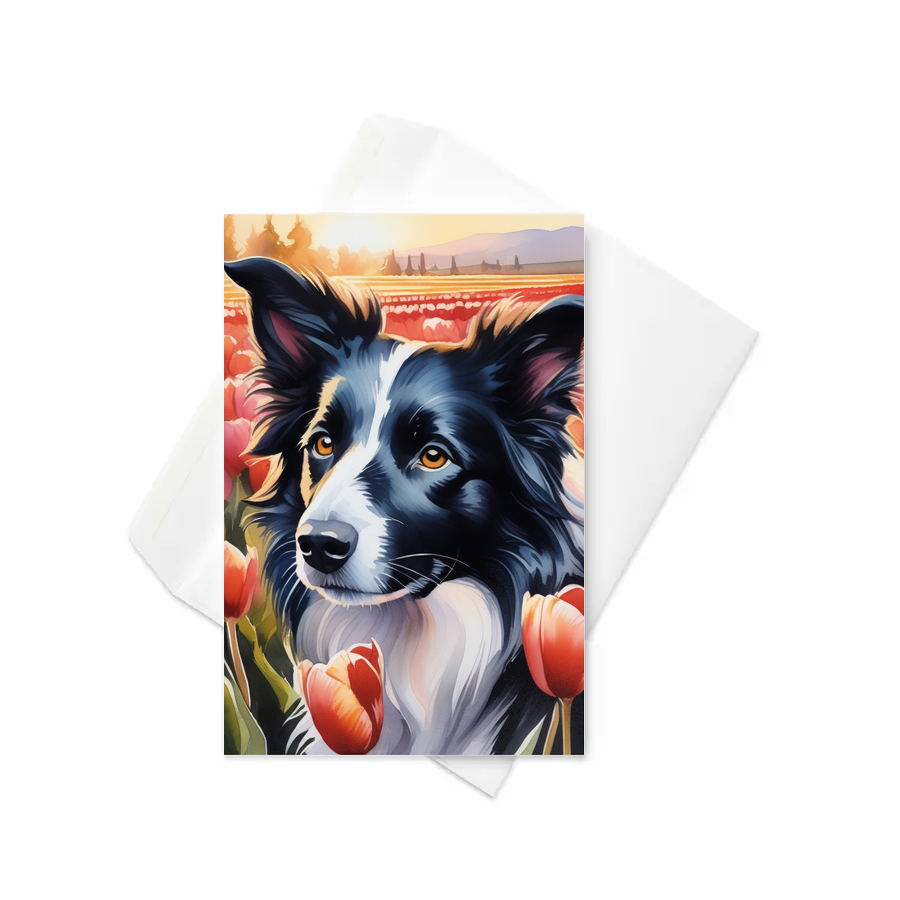 PugMug Custom Border Collie Greeting Card