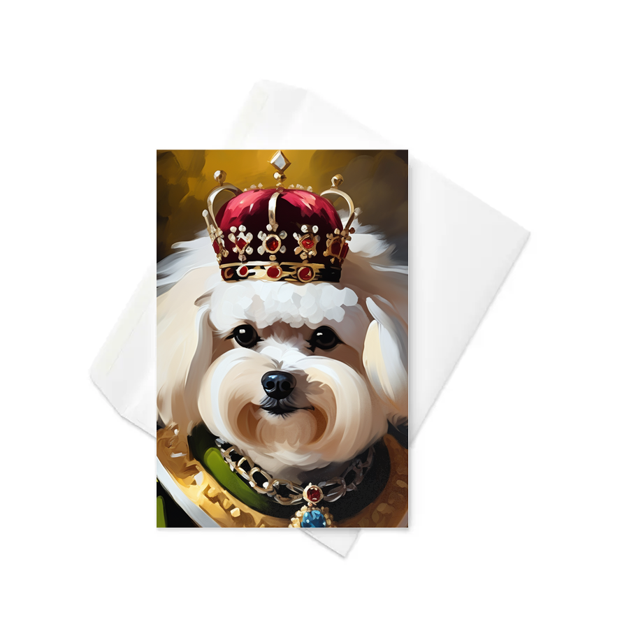 PugMug Custom Bichons Frise Greeting Card