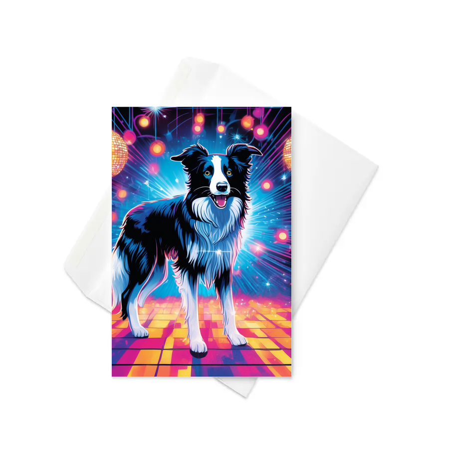 PugMug Custom Border Collie Greeting Card