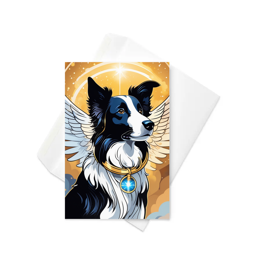 PugMug Custom Border Collie Greeting Card