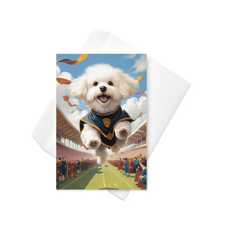 PugMug Custom Bichons Frise Greeting Card