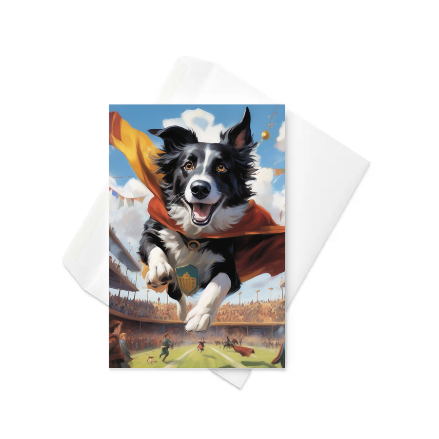 PugMug Custom Border Collie Greeting Card