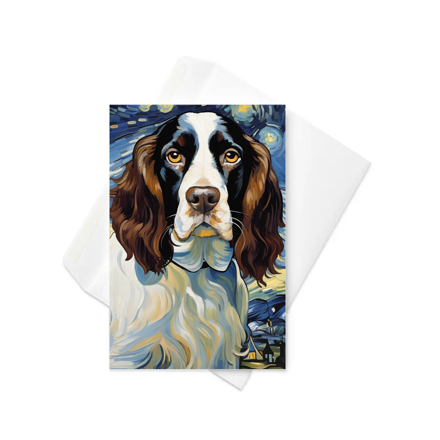 PugMug Custom English Springer Spaniel Greeting Card