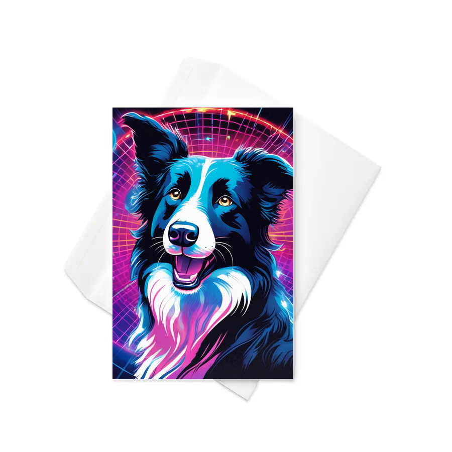 PugMug Custom Border Collie Greeting Card