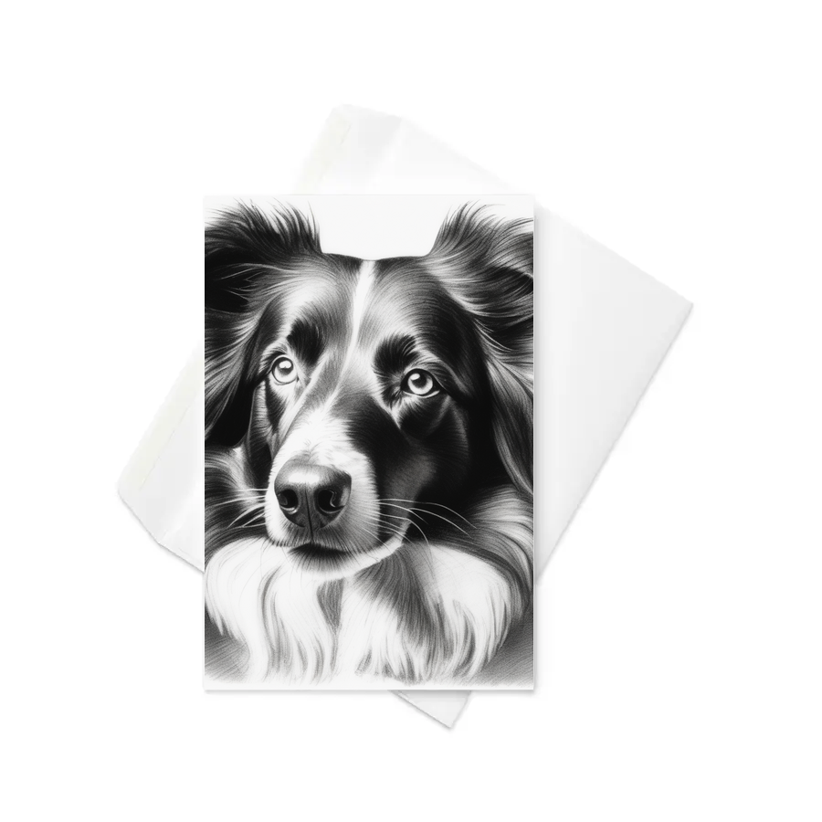 PugMug Custom Border Collie Greeting Card