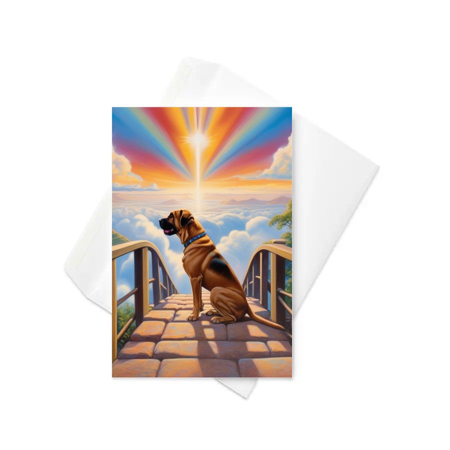 PugMug Custom Mastiff Greeting Card