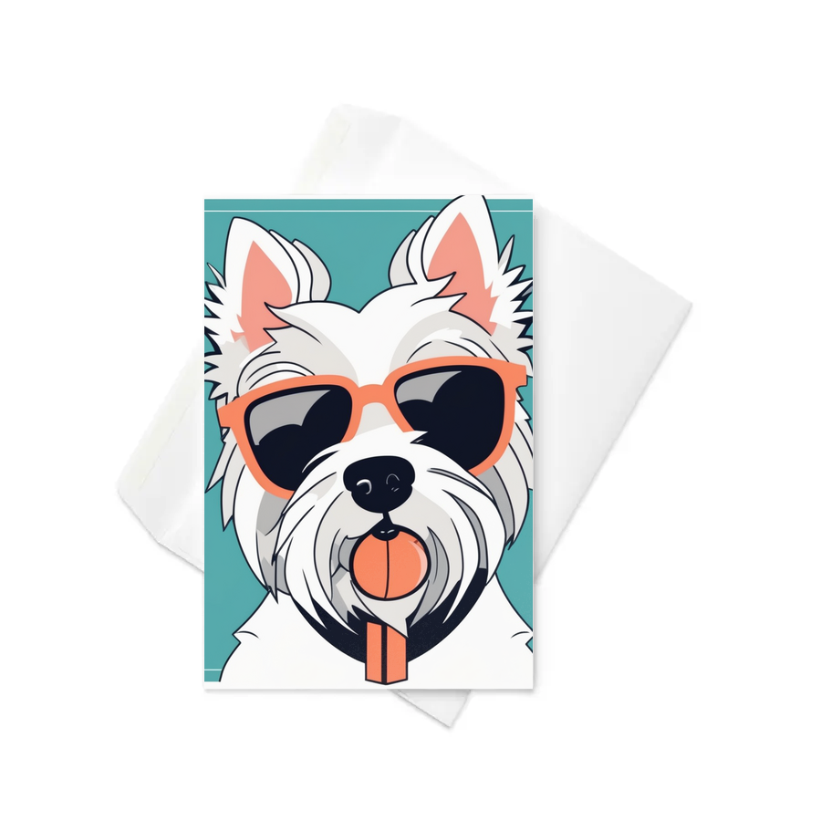 PugMug Custom West Highland White Terrier Greeting Card