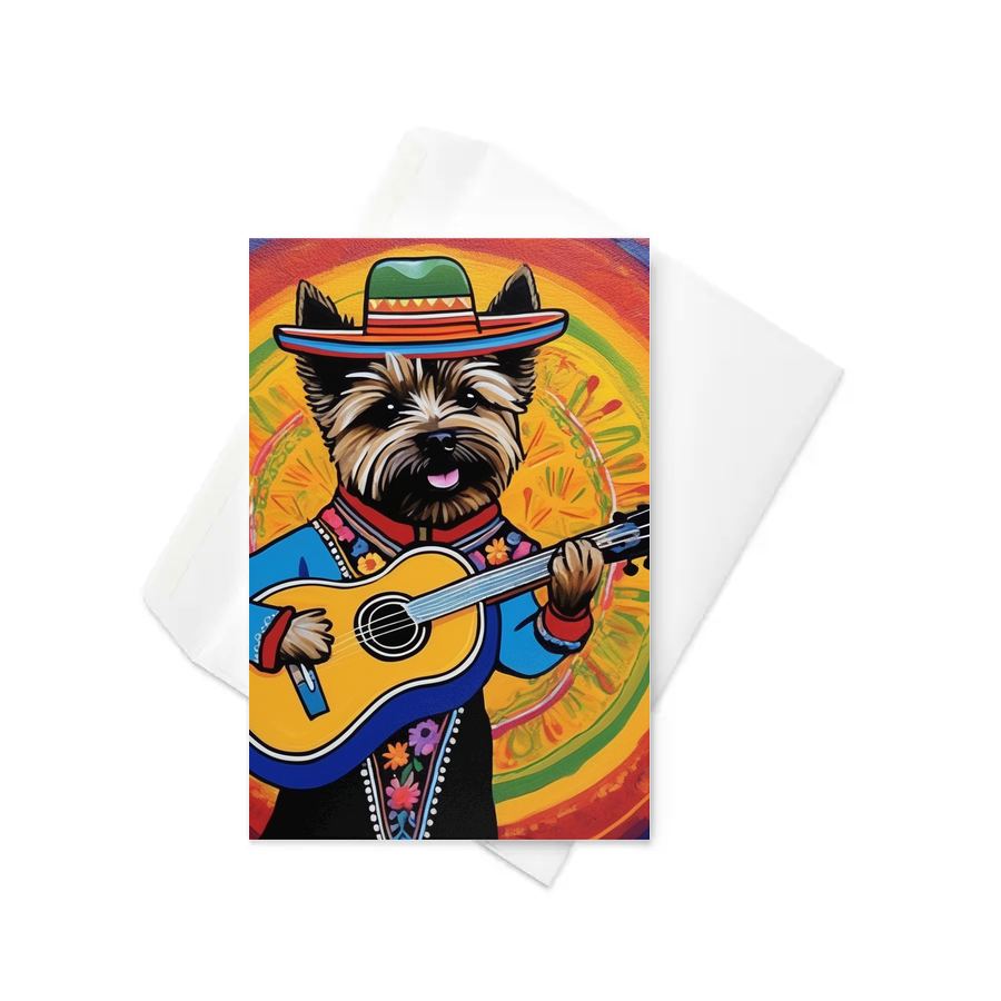 PugMug Custom Cairn Terrier Greeting Card