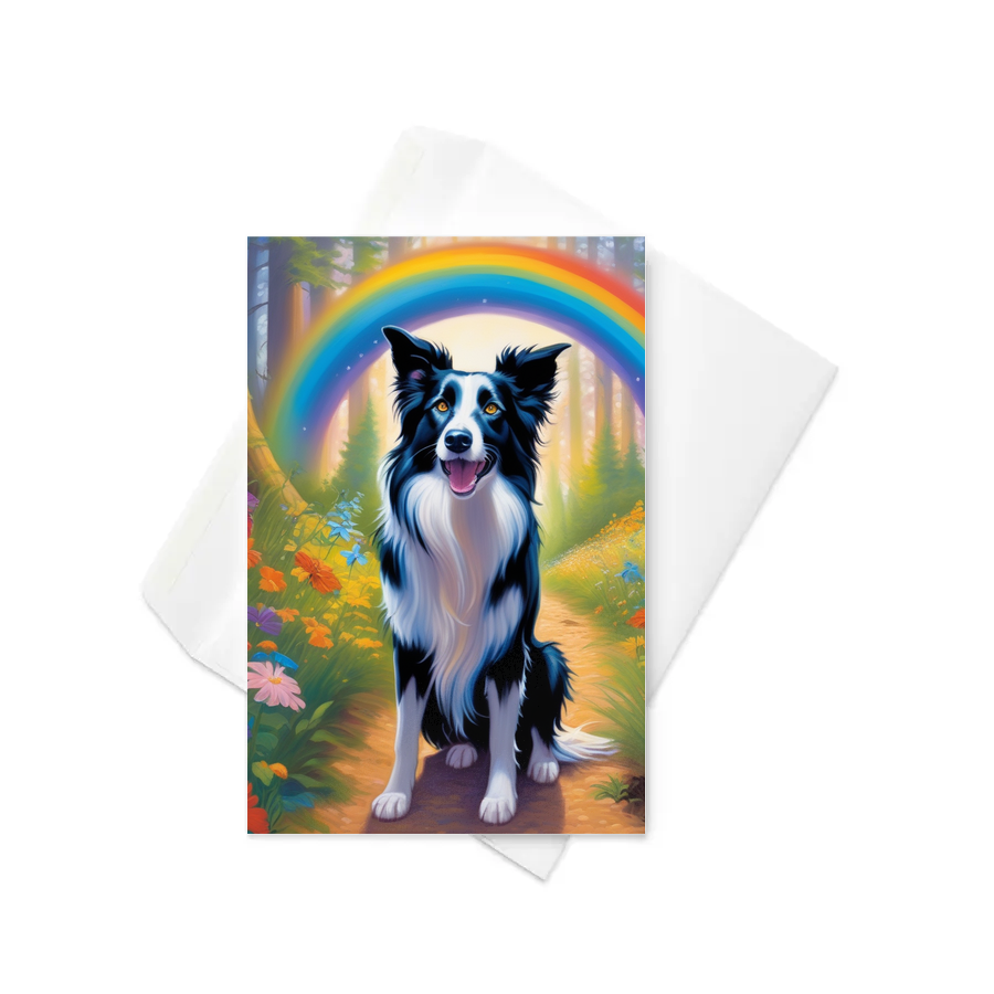 PugMug Custom Border Collie Greeting Card