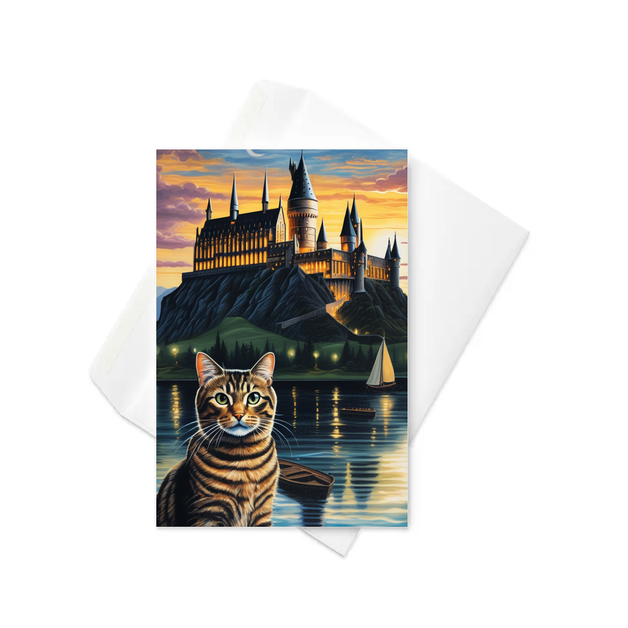 PugMug Custom Tabby Companion Cat Greeting Card