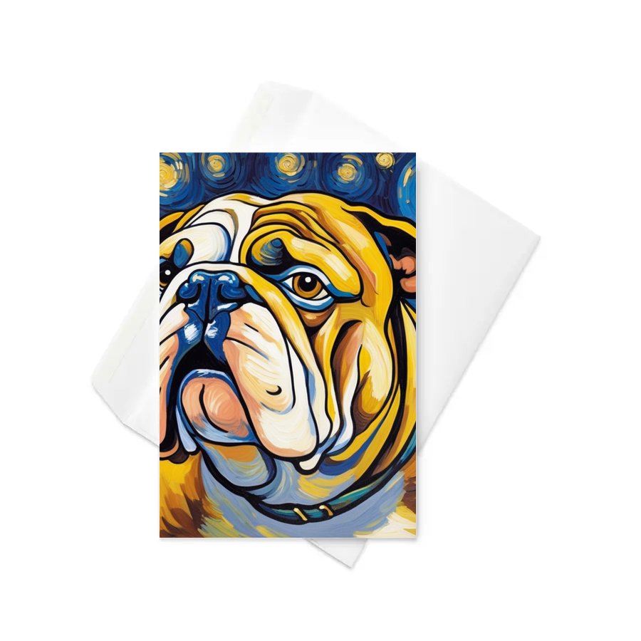 PugMug Custom Bulldog Greeting Card