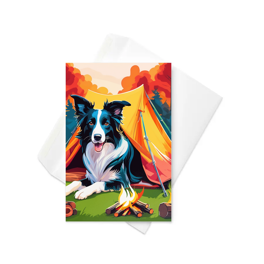 PugMug Custom Border Collie Greeting Card