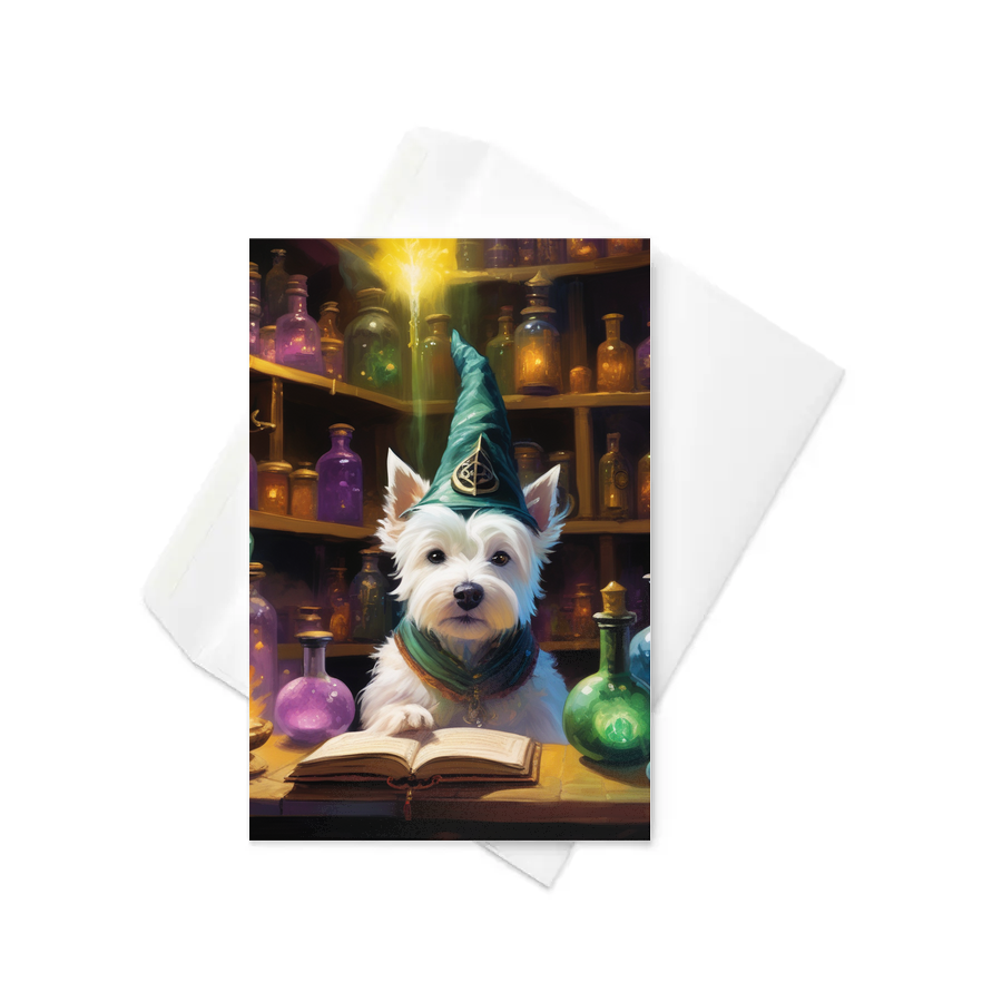 PugMug Custom West Highland White Terrier Greeting Card