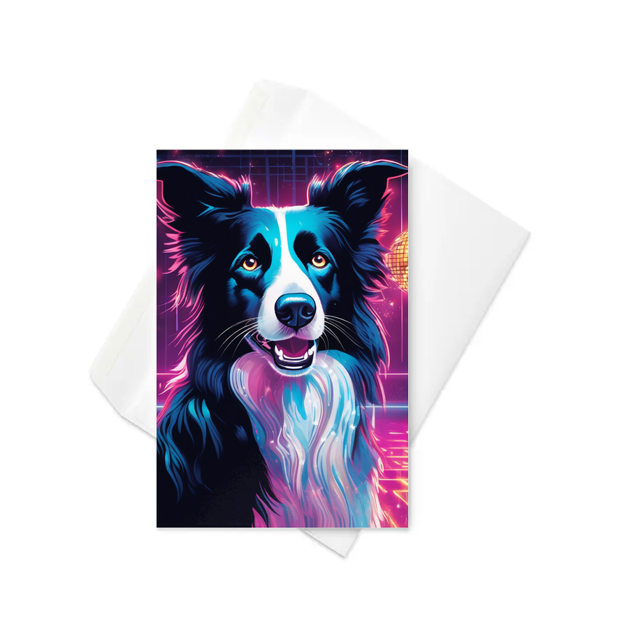 PugMug Custom Border Collie Greeting Card
