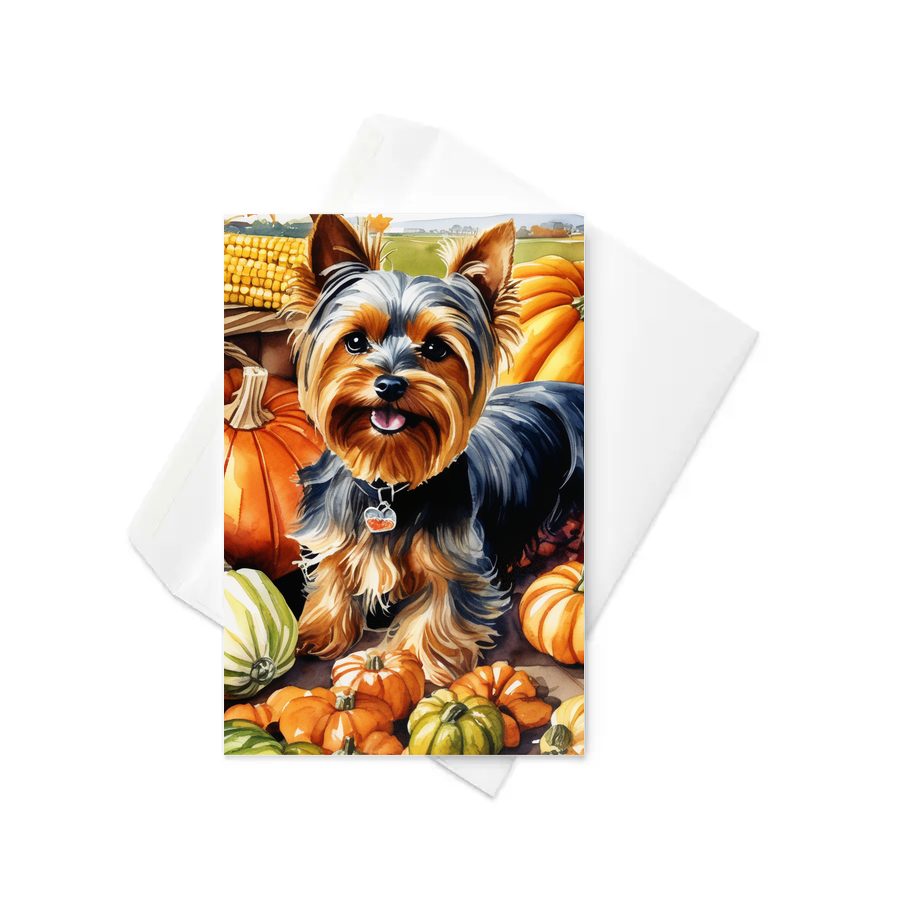 PugMug Custom Yorkshire Terrier Greeting Card