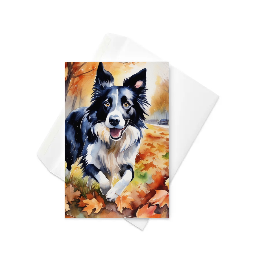 PugMug Custom Border Collie Greeting Card