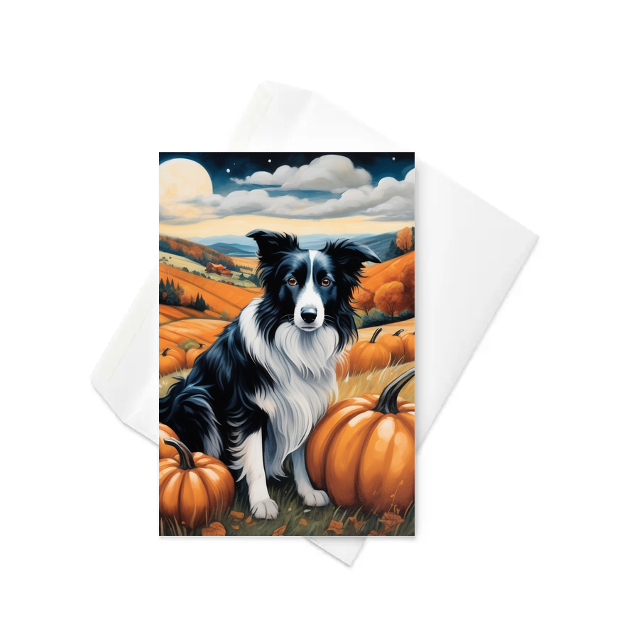 PugMug Custom Border Collie Greeting Card