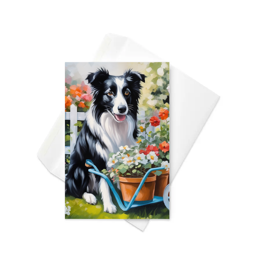 PugMug Custom Border Collie Greeting Card