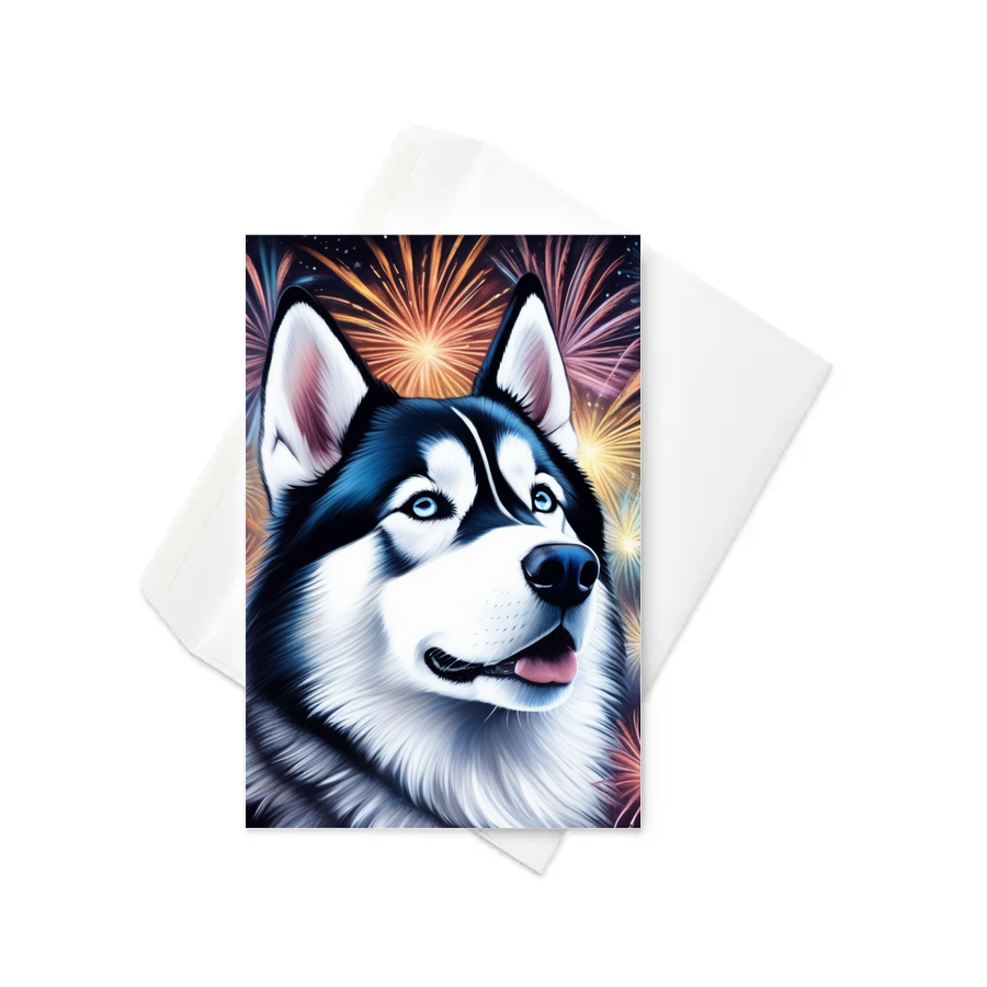 PugMug Custom Siberian Husky Greeting Card