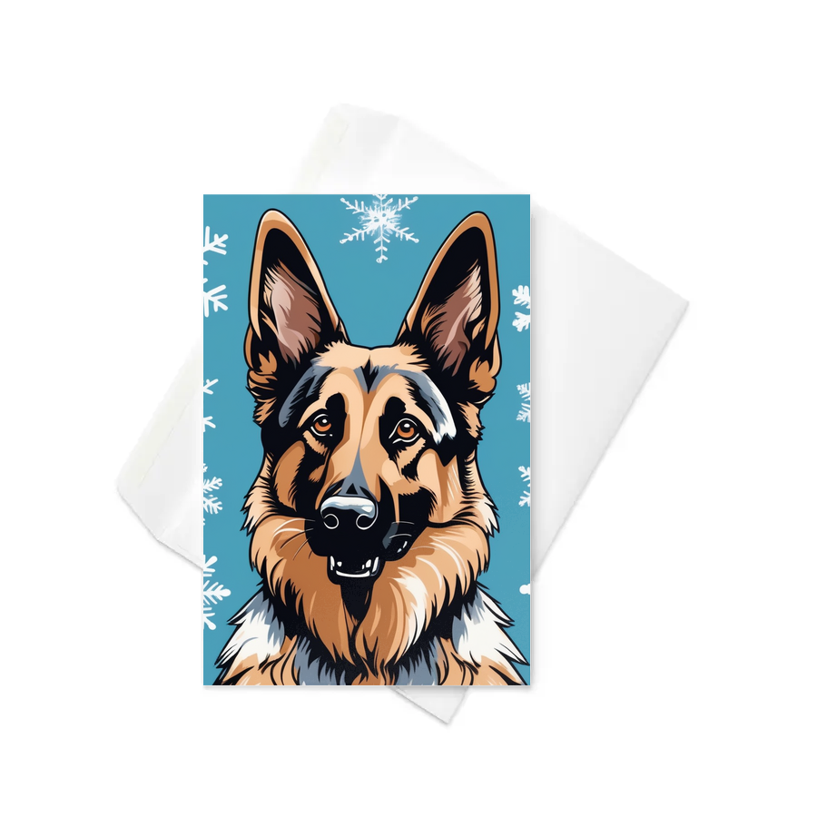 PugMug Custom German Shepherd Dog Greeting Card