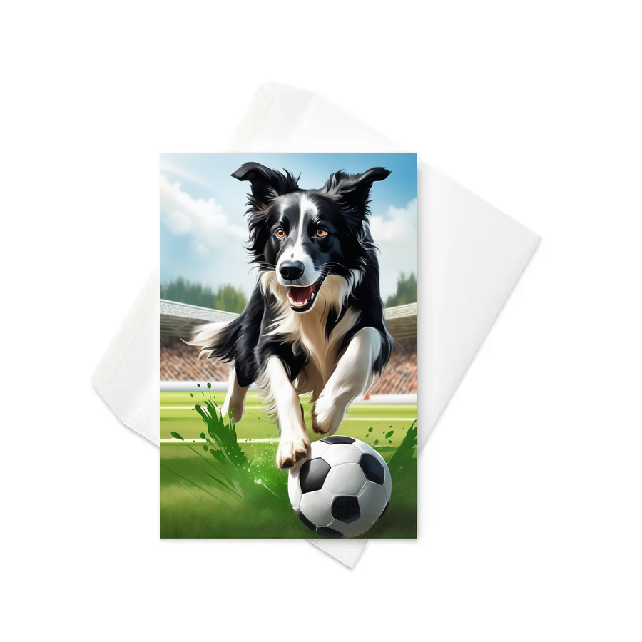 PugMug Custom Border Collie Greeting Card