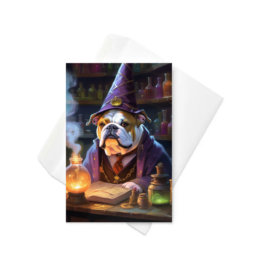 PugMug Custom Bulldog Greeting Card