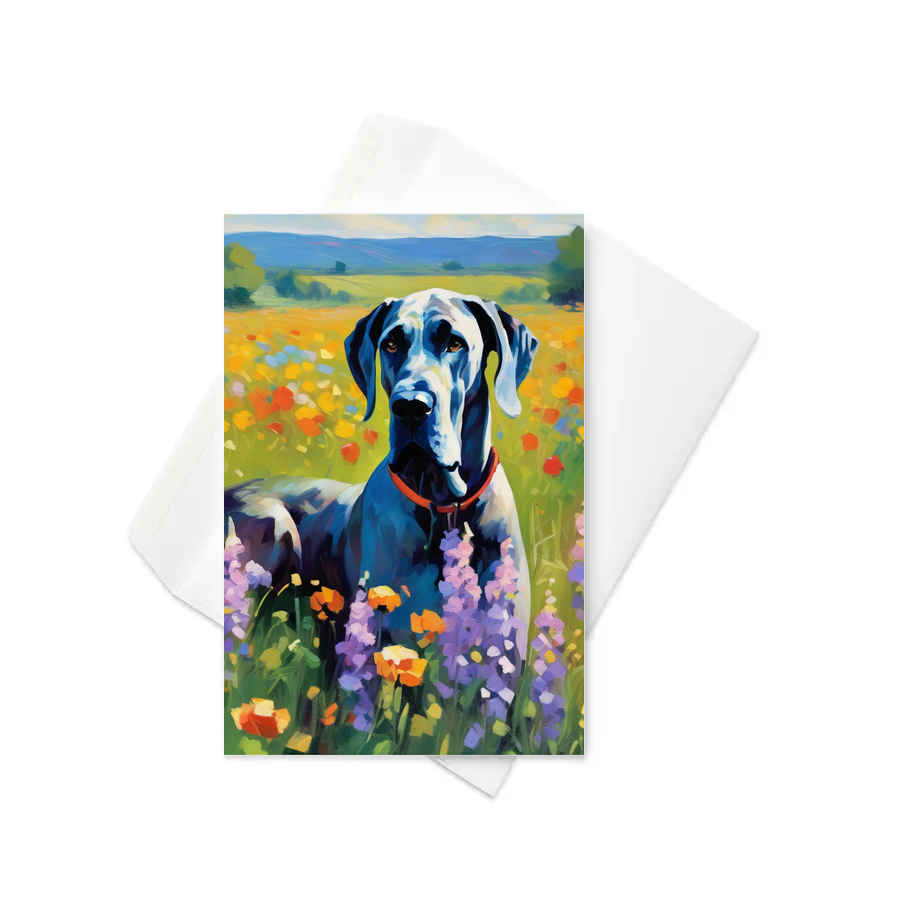 PugMug Custom Great Dane Greeting Card