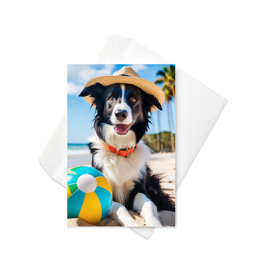 PugMug Custom Border Collie Greeting Card