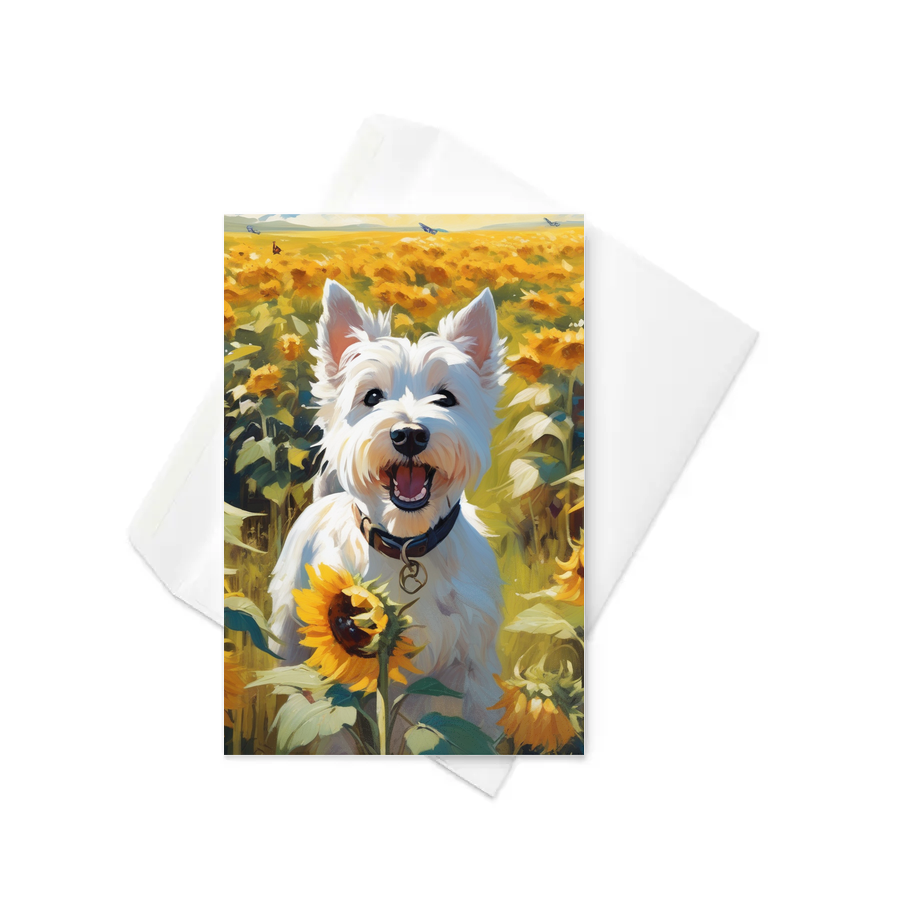 PugMug Custom West Highland White Terrier Greeting Card