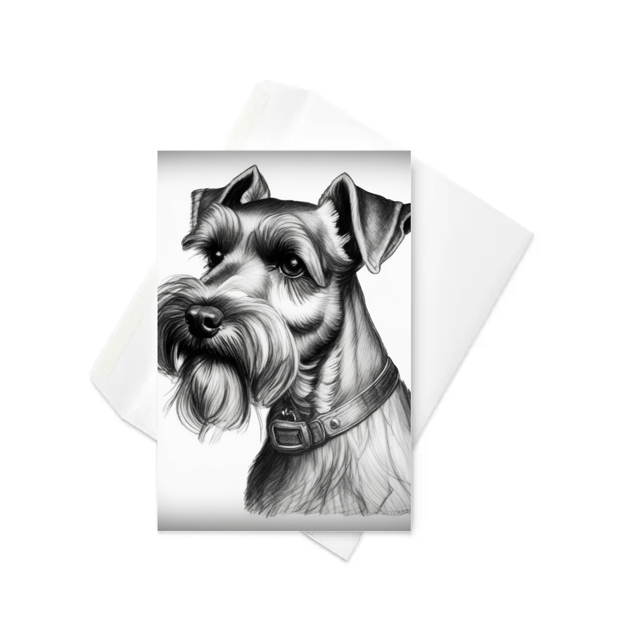 PugMug Custom Miniature Schnauzer Greeting Card