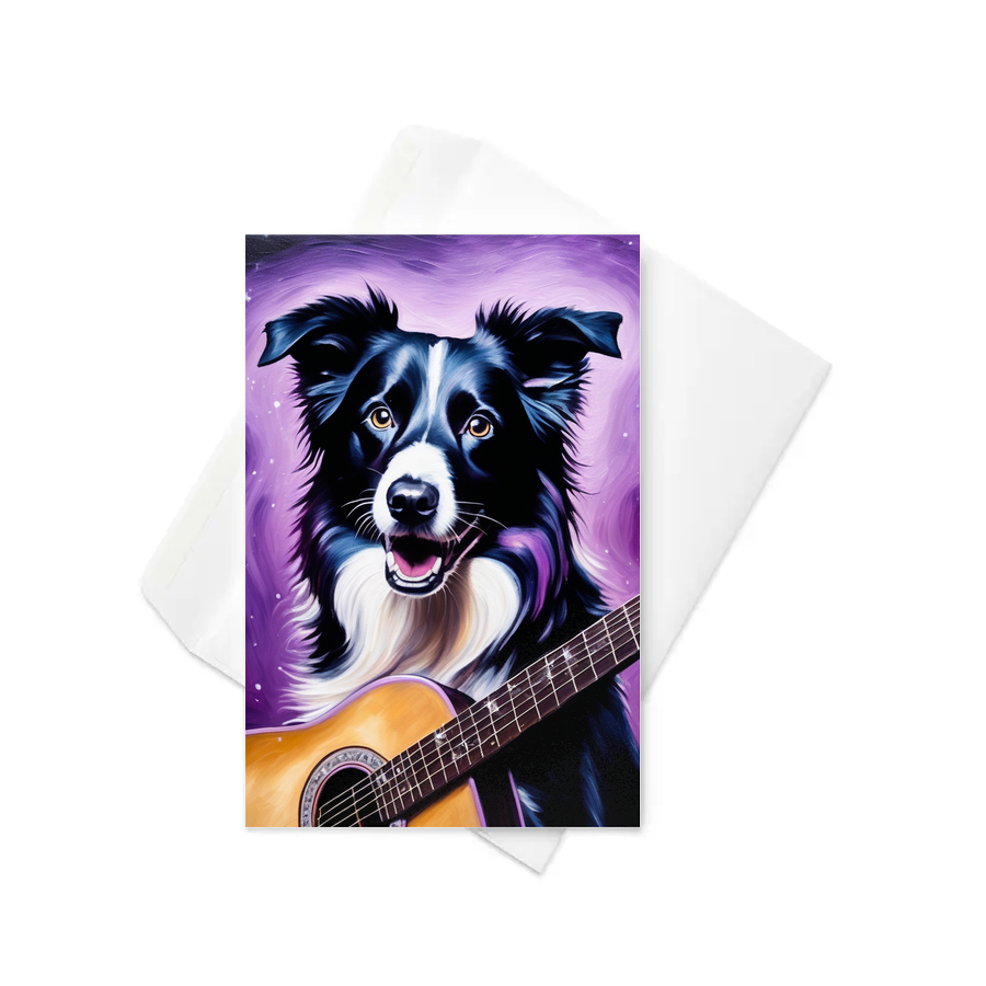 PugMug Custom Border Collie Greeting Card