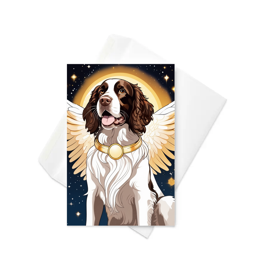 PugMug Custom English Springer Spaniel Greeting Card