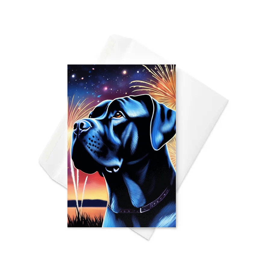 PugMug Custom Cane Corso Greeting Card
