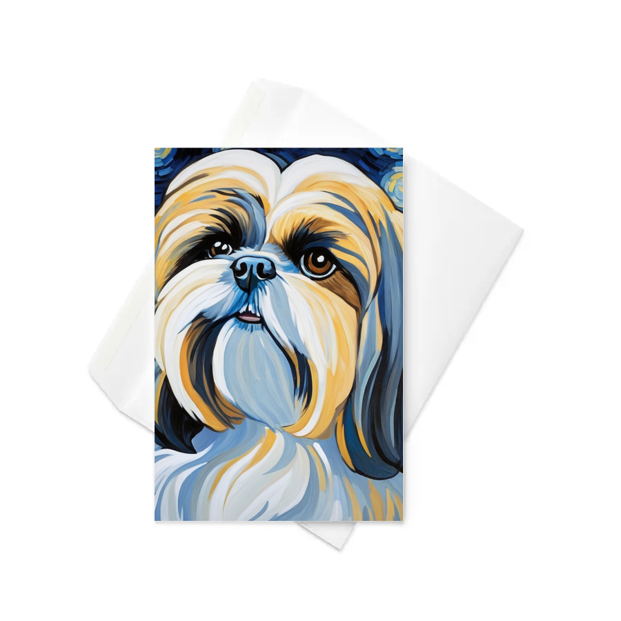 PugMug Custom Shih Tzu Greeting Card