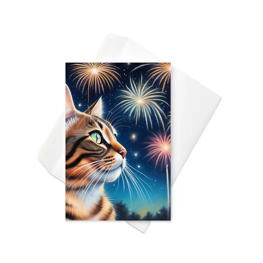 PugMug Custom Tabby Exotic Cat Greeting Card