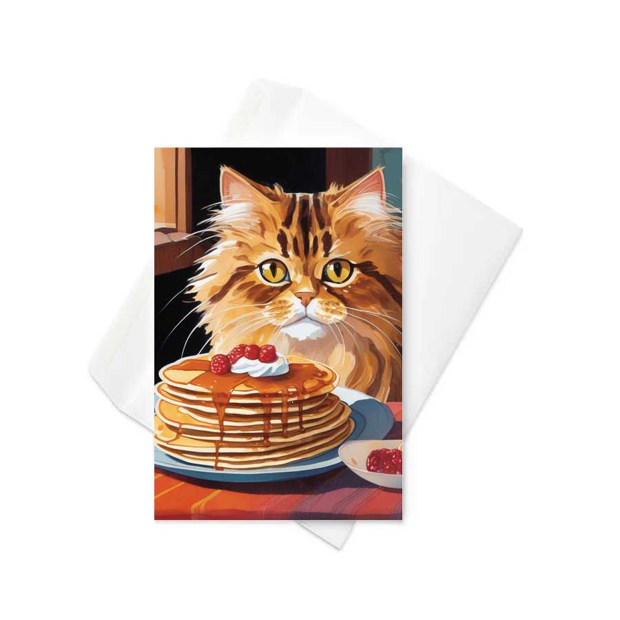 PugMug Custom Tabby Persian Cat Greeting Card