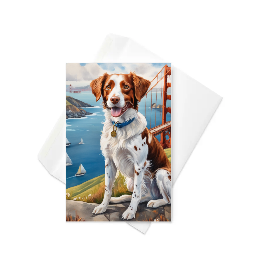 PugMug Custom Brittany Dog Greeting Card