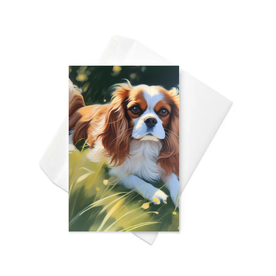PugMug Custom Cavalier King Charles Spaniel Greeting Card