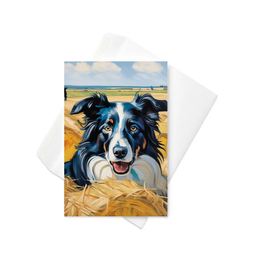 PugMug Custom Border Collie Greeting Card