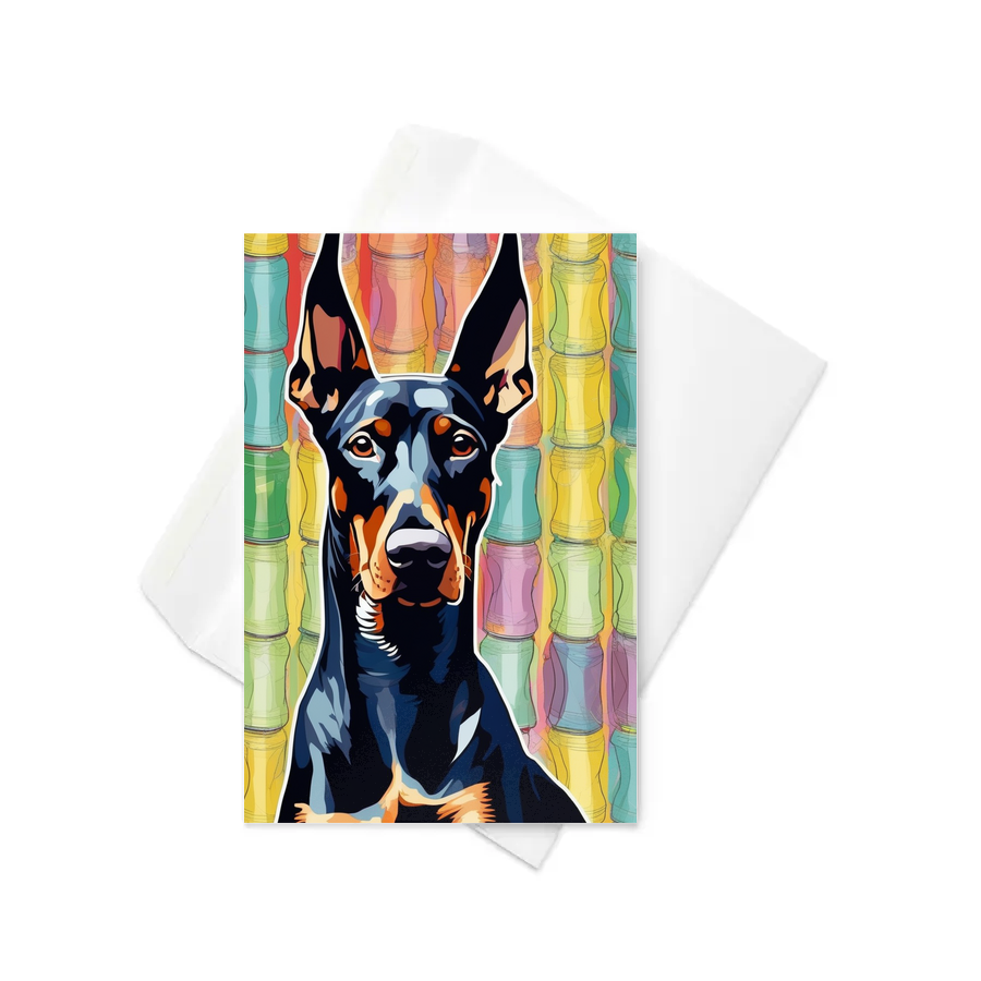 PugMug Custom Doberman Pinscher Greeting Card
