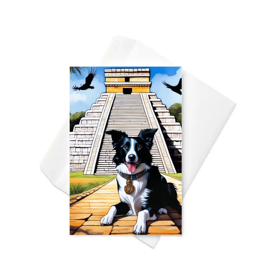 PugMug Custom Border Collie Greeting Card