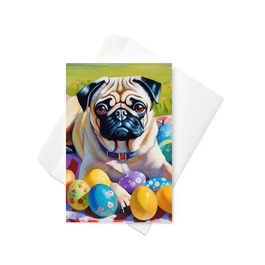 PugMug Custom Pug Greeting Card