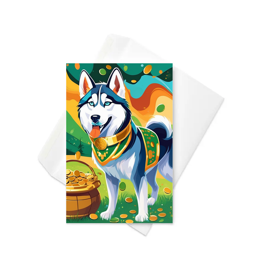 PugMug Custom Siberian Husky Greeting Card