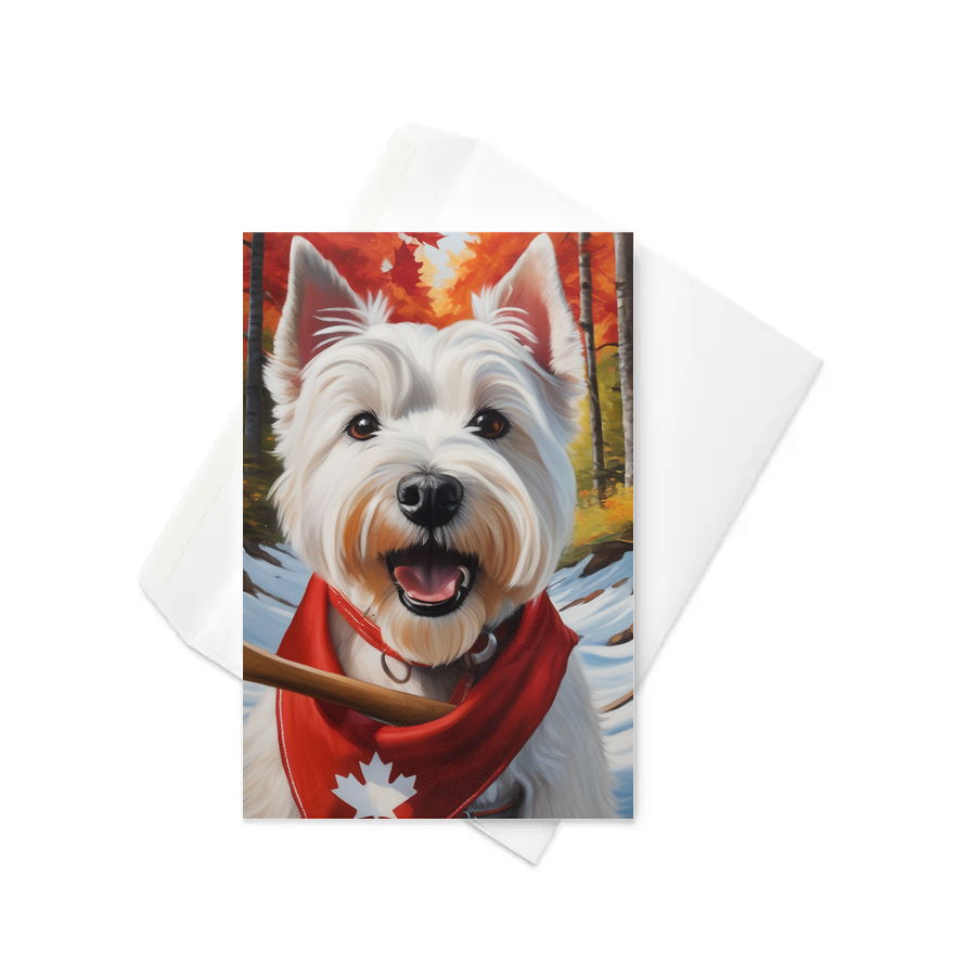PugMug Custom West Highland White Terrier Greeting Card