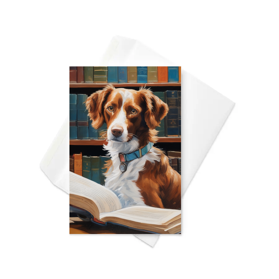 PugMug Custom Brittany Dog Greeting Card