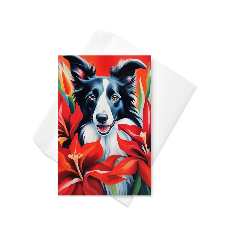 PugMug Custom Border Collie Greeting Card