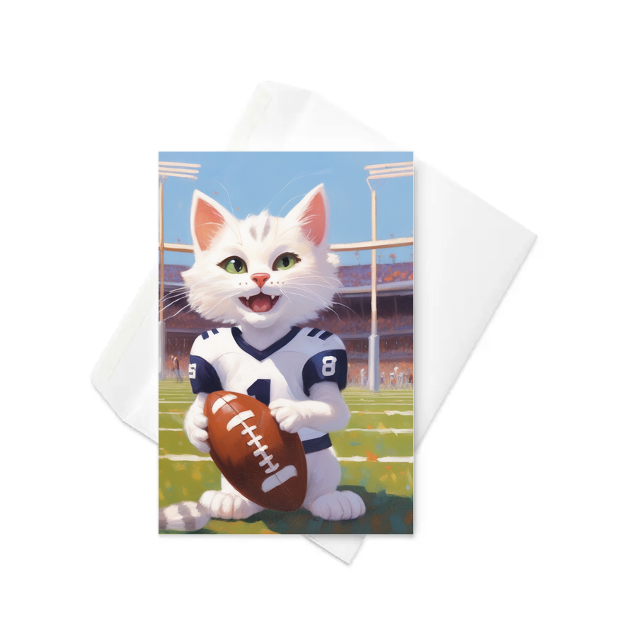PugMug Custom White Companion Cat Greeting Card