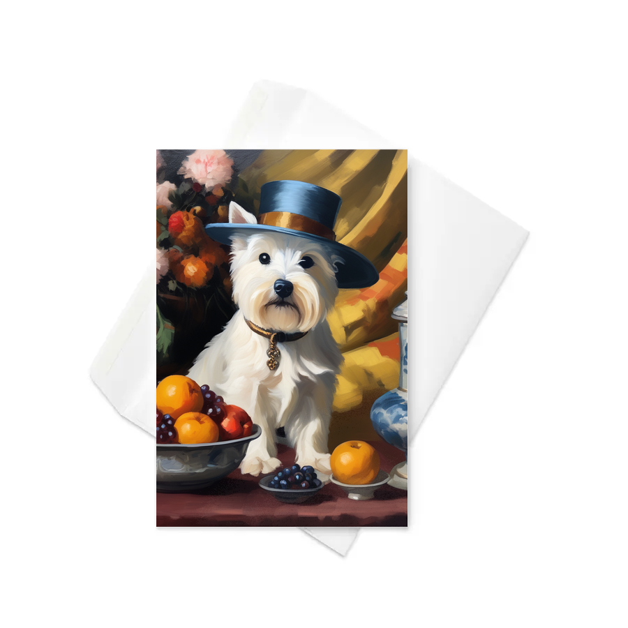 PugMug Custom West Highland White Terrier Greeting Card